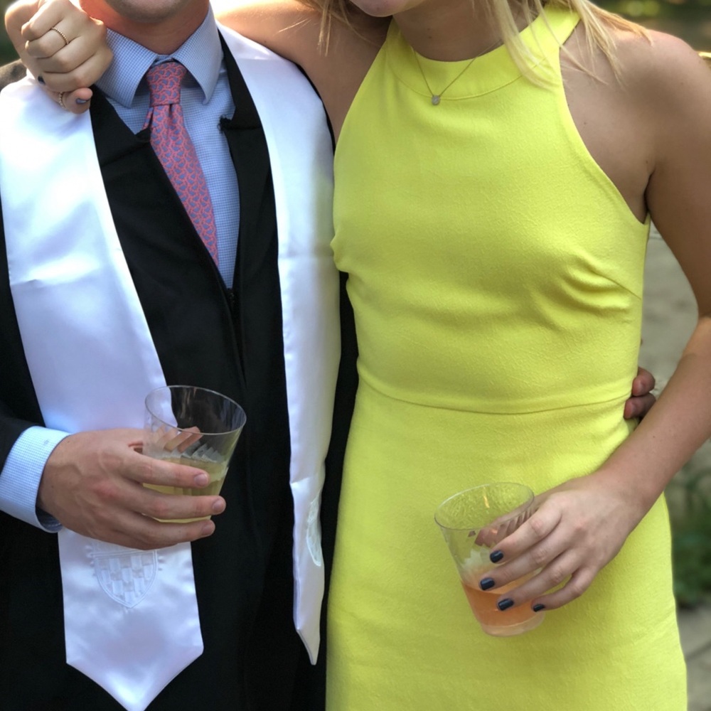 Yellow Scalloped Dress